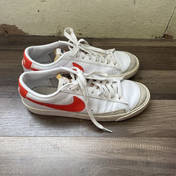 Nike Men\'s Blazer Low \'77 VNTG White Orange Size 10 main image 5